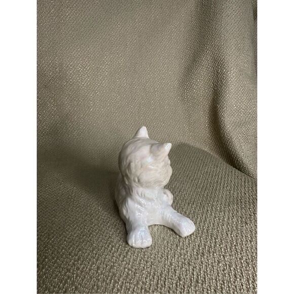 Vtg MCM Pearlescent Mom Cat and Baby Kitten Figurine Decor 4.5” Retro Cat Mom - Picture 5 of 10